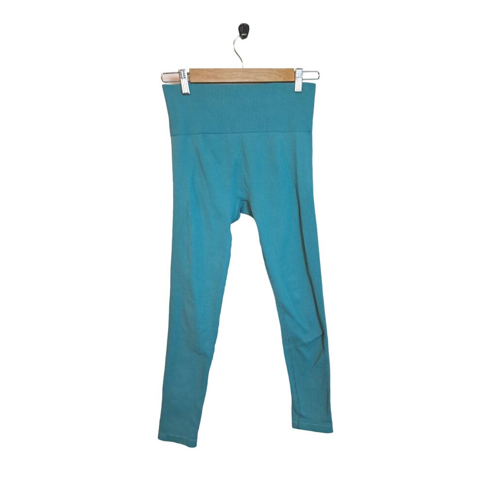 Womens 7/8 Length High-Rise Spruce Teal Leggings Joy Lab Size S